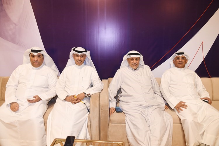 عبدالرحمن العليان وحمد العليان في جانب من حفل الاستقبال