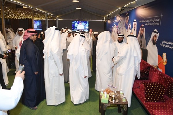 جانب من الحضور خلال استقبال فهاد