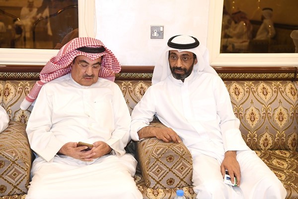 د.عبيد الوسمي خلال حفل الاستقبال