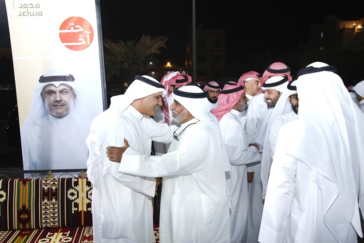 جانب من استقبال د.محمد الدوسري للحضور