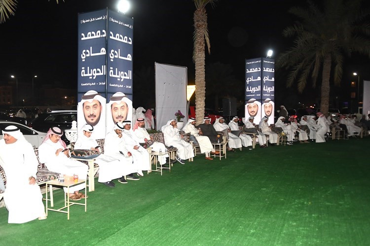 حضور كثيف خلال حفل الاستقبال الذي اقامه النائب السابق مرشح الدائرة الخامسة د.محمد الحويلة