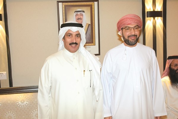 سفير عمان د.صالح الخروصي وبدر المسيلم