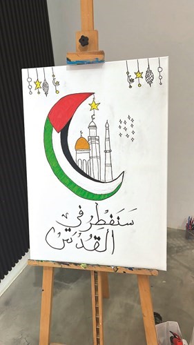 إحدى لوحات الأطفال
