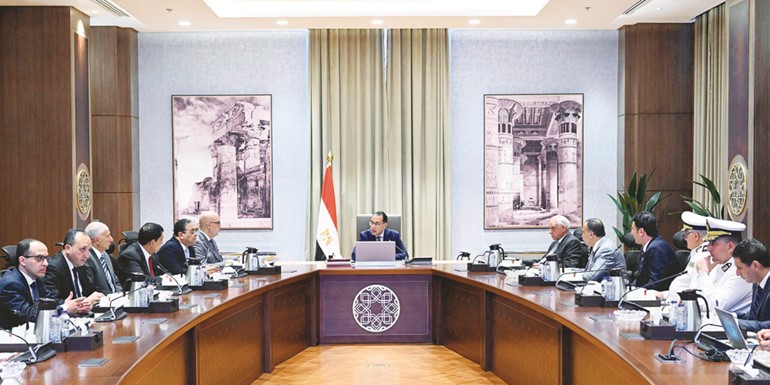 جانب من الاجتماع برئاسة رئيس مجلس الوزراء د.مصطفى مدبولي
