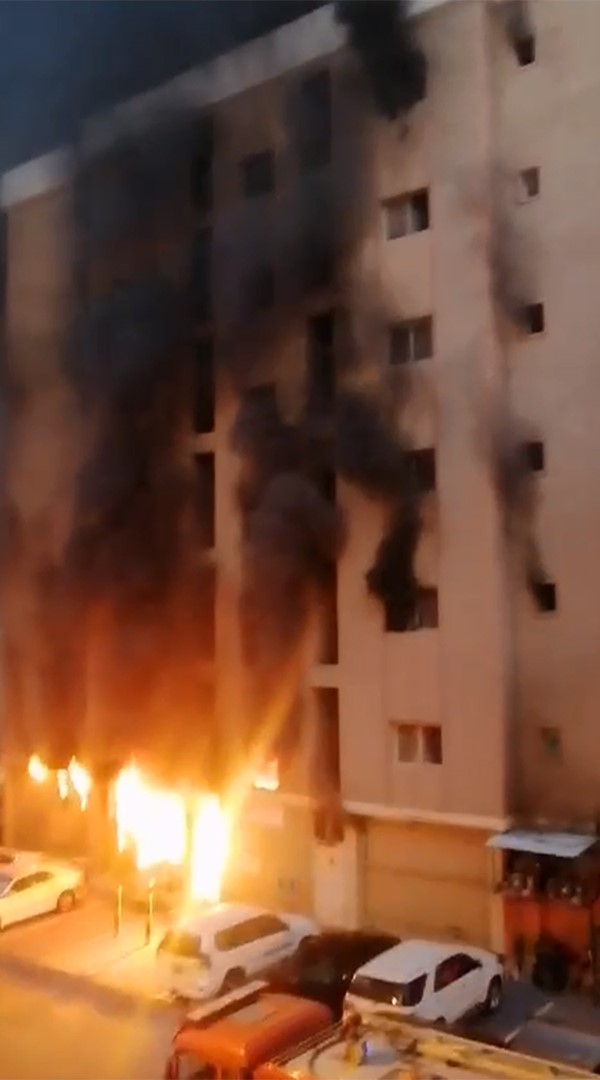 بالفيديو.. 49 حالة وفاة وعشرات الإصابات في حريق بناية منطقة المنقف