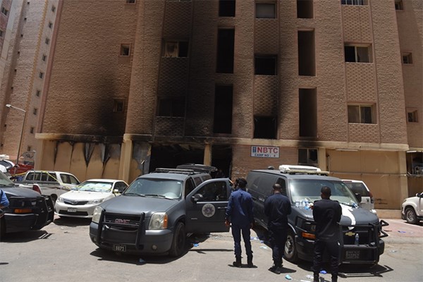 بالفيديو.. 49 حالة وفاة وعشرات الإصابات في حريق بناية منطقة المنقف