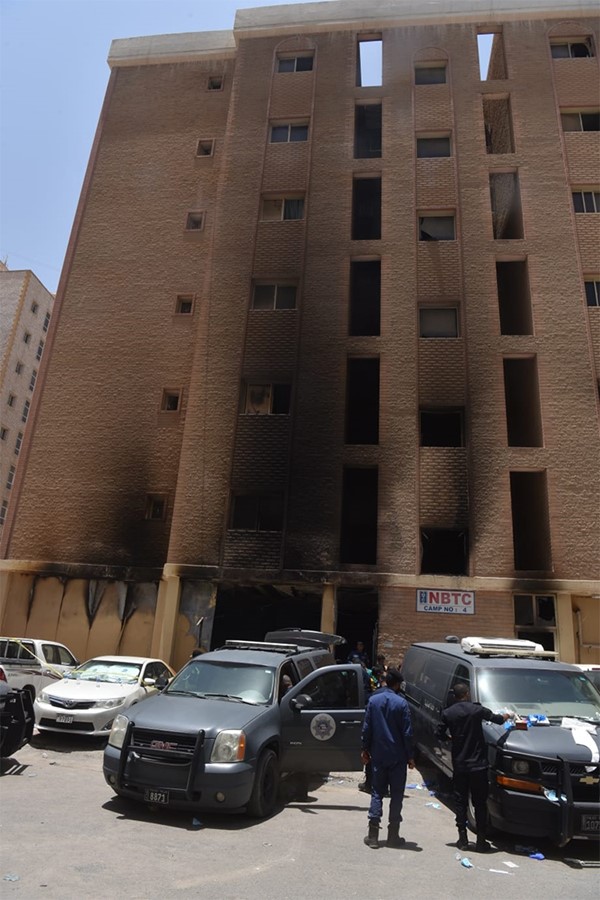 بالفيديو.. 49 حالة وفاة وعشرات الإصابات في حريق بناية منطقة المنقف