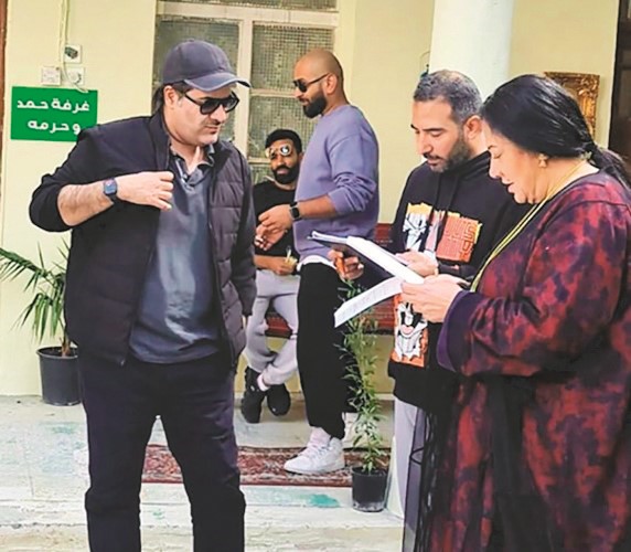 وأثناء تصوير الجزء الثاني لمسلسل بطن وظهر