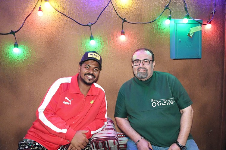 الزميل ياسر العيلة والنجم محمد الحملي