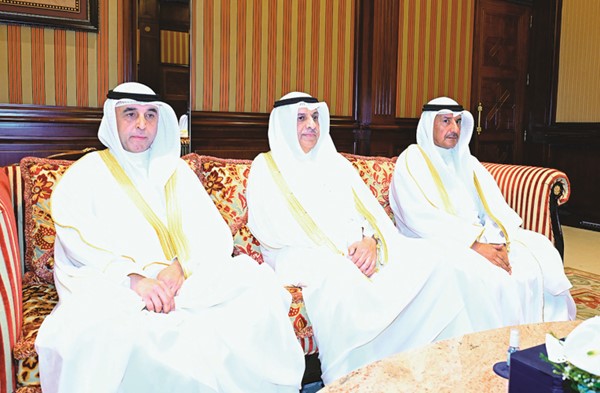 المستشار صالح الرقدان والمستشار محمد الرفاعي والمستشار خالد العثمان