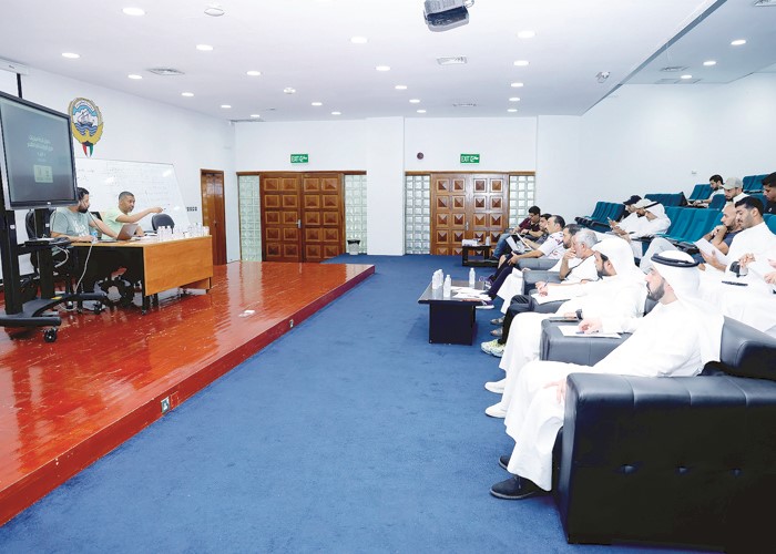 جانب من قرعة دوري الوزارات
