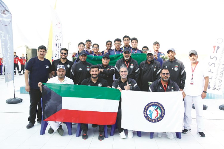 جانب من مشاركة الاتحاد المدرسي في البطولة العربية