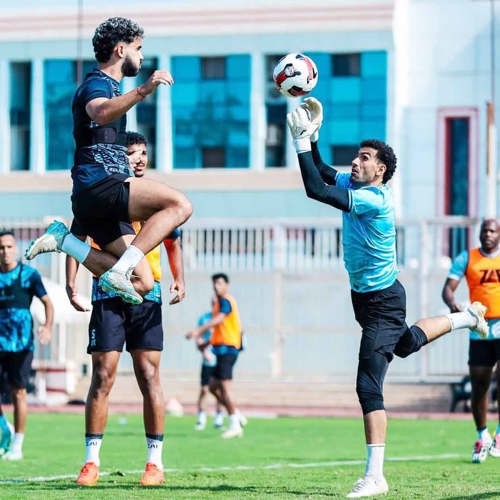 جانب من استعدادات الزمالك لمواجهة البنك الأهلي اليوم