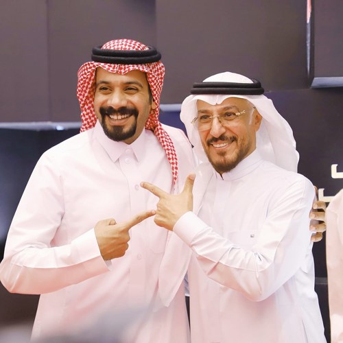 فيصل الدوخي مع بطل المسلسل عبدالمحسن النمر