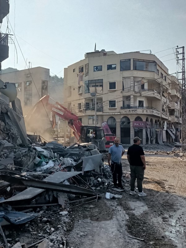  دمار في النبطية جراء الاستهدافات الاسرائيلية 