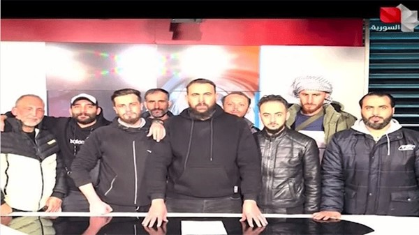 فصائل المعارضة في أول رسالة لها عبر التلفزيون الرسمي السوري أعلنت فيه إسقاط نظام بشار الأسد  