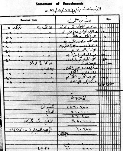 صورة تظهر أن المجموعة من أوائل المودعين في بنك الكويت الوطني