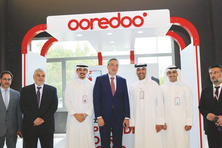 جانب من جناح Ooredoo لأحد المعارض الوظيفية