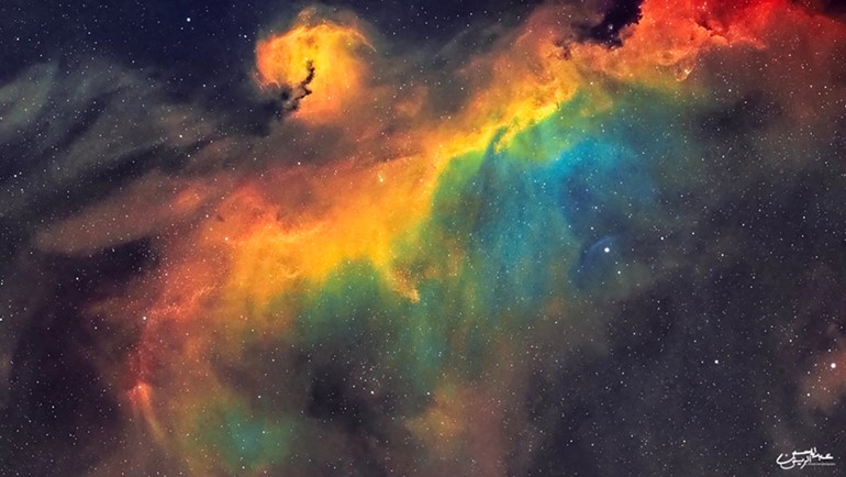 صورة سديم النورس نشرتها مجلة BBC Sky at night