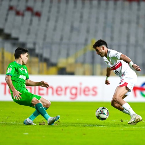 جانب من لقاء الزمالك والمصري في الكونفدرالية