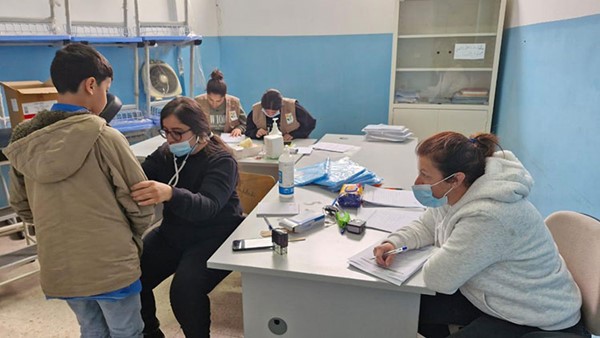 تقديمات صحية في مركز المطران مارون العمار بإقليم الخروب