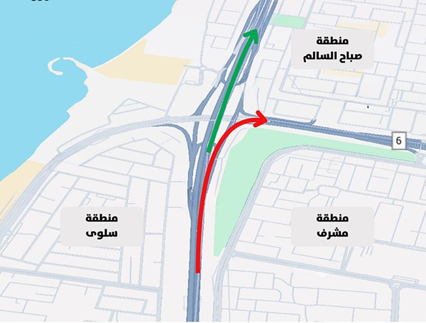 إغلاق حارات من طريق الفحيحيل - 30) جهة منطقة مشرف