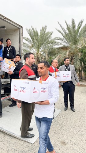 جانب من توزيع الماجلة الرمضانية