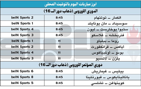 «الشياطين الحمر» وتوتنهام لإنقاذ الموسم في «يوروبا ليغ»
