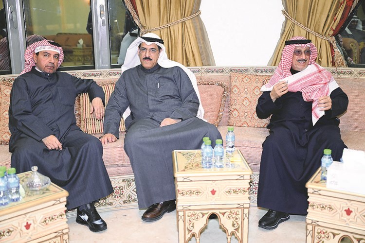محمد الفجي ود.جاسم الأستاد مع د.سعد البراك