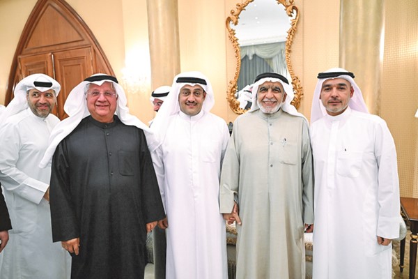 عدنان عبد الصمد وجمال الكندري خلال الغبقة الرمضانية
