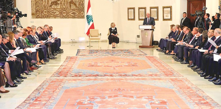 الرئيس العماد جوزف عون يلقي كلمة في اليوم العالمي للفرنكوفونية 				 		(محمود الطويل)