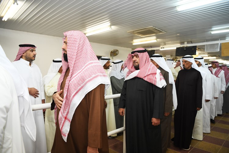الشيخ ثامر العلي مع المعزين