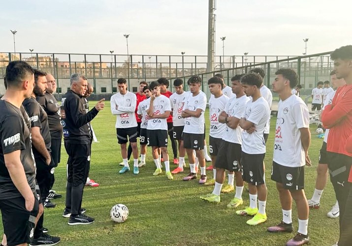 جانب من المعسكر المغلق لشباب الفراعنة استعدادا لأمم أفريقيا