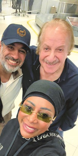 سيلفي مع محمد المنصور وخالد أمين