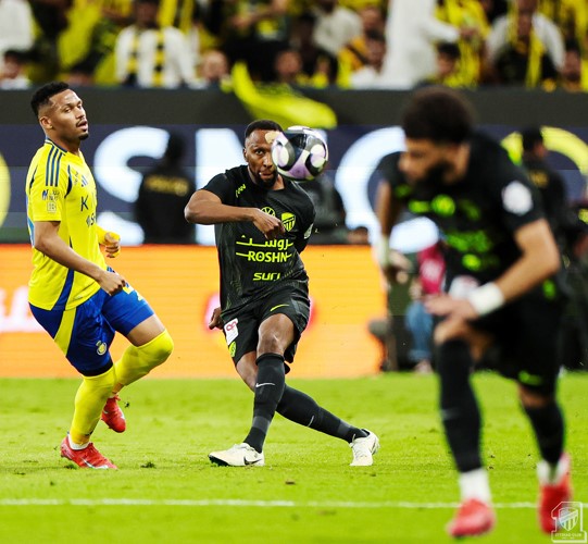 جانب من مباراة الاتحاد والنصر
