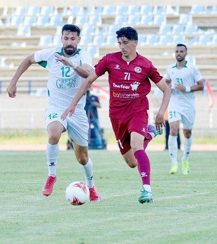 جانب من مباراة الأنصار والنجمة