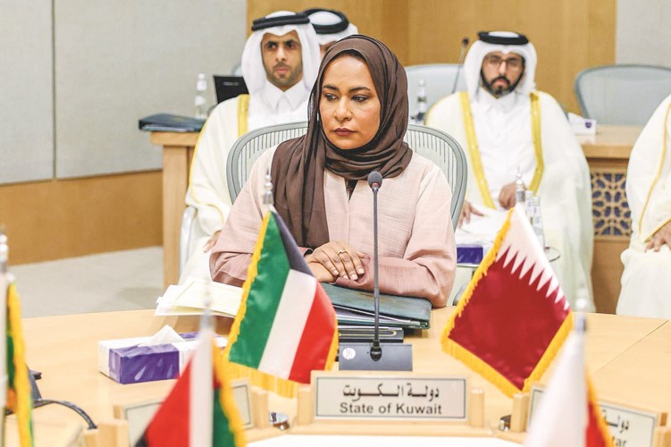 مــديرة إدارة العـلاقات الدولية عذاري سعود الفرج مترئسة وفد الكويت