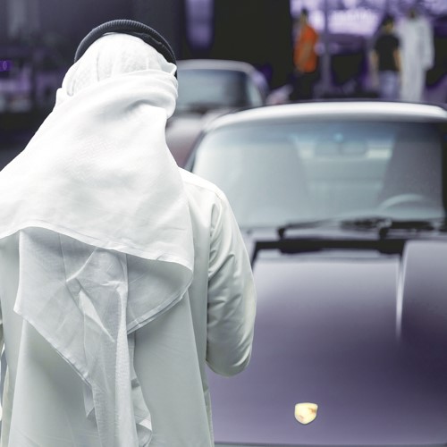 سيارات بورشه الكلاسيكية نالت اهتمام الحضور