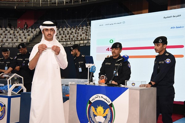 « الداخلية » قرعة الطلبة الضباط تسفر عن قبول (200) طالب ضابط و(114) متقدماً كقائمة احتياط من بين 1985 متقدما