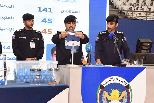 « الداخلية » قرعة الطلبة الضباط تسفر عن قبول (200) طالب ضابط و(114) متقدماً كقائمة احتياط من بين 1985 متقدما