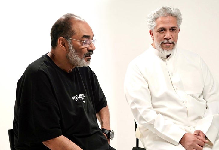 المخرج ثامر العسلاوي مع جمال الردهان