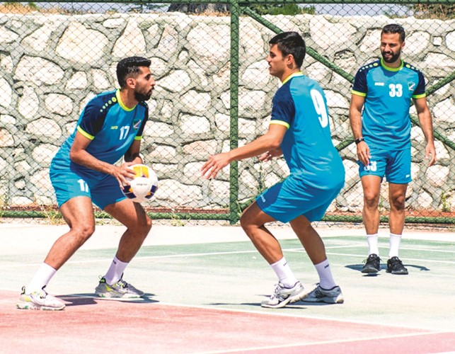 جانب من تدريبات السماوي الصباحية 			(المركز الإعلامي للسالمية)