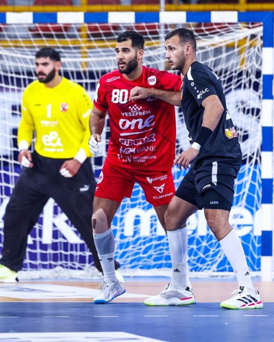 جانب من مباراة الأهلي المصري وفيزبريم المجري