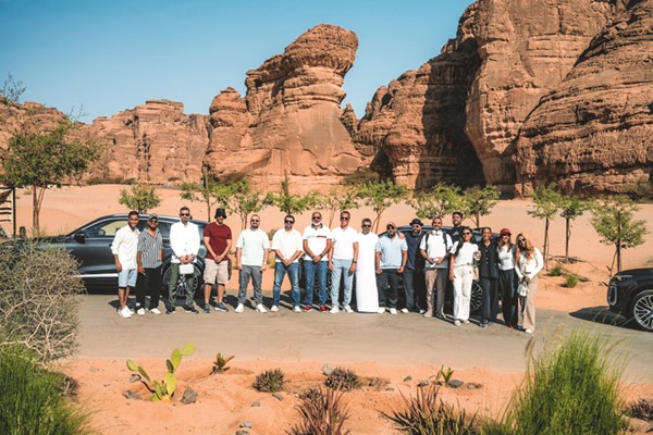 جانب من رحلة الإعلاميين من العلا السعودية وصولا إلى دبي على متن Audi SQ5 الجديدة كليا