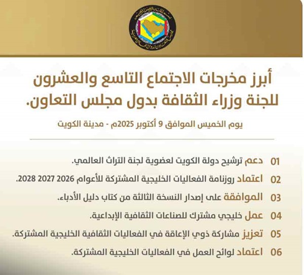 مخرجات الاجتماع