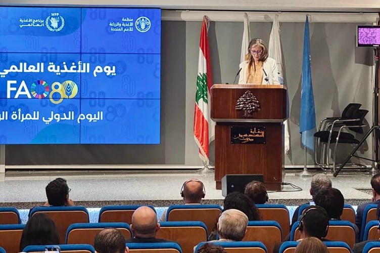 ممثلة الفاو في لبنان نورة أورابح حداد لـ الأنباء : معدلات انعدام الأمن الغذائي في لبنان مرتفعة والحاجة إلى دعم دولي ووطني