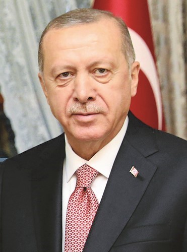  الرئيس التركي رجب طيب أردوغان