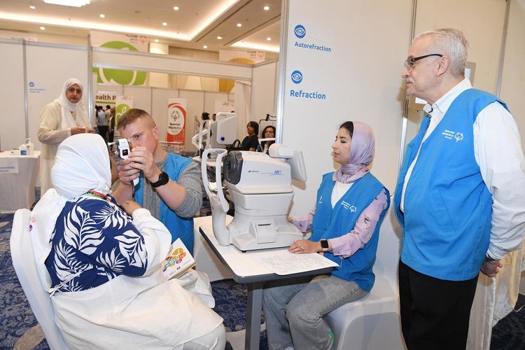  الأولمبياد الخاص يجري الكشف الصحي الثالث