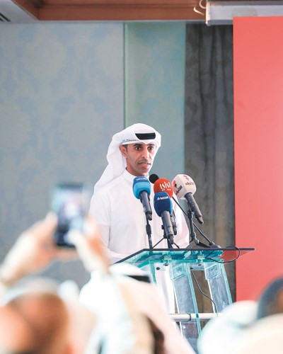 أحمد الماجد متحدثا