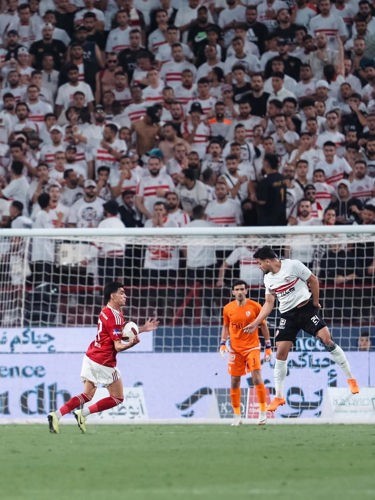 لقطة من ديربي نهائي السوبر بين الأهلي والزمالك